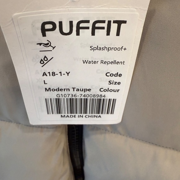 Puffit Hooded Puffer Jacket with Large Pockets. NWT. - Picture 10 of 13